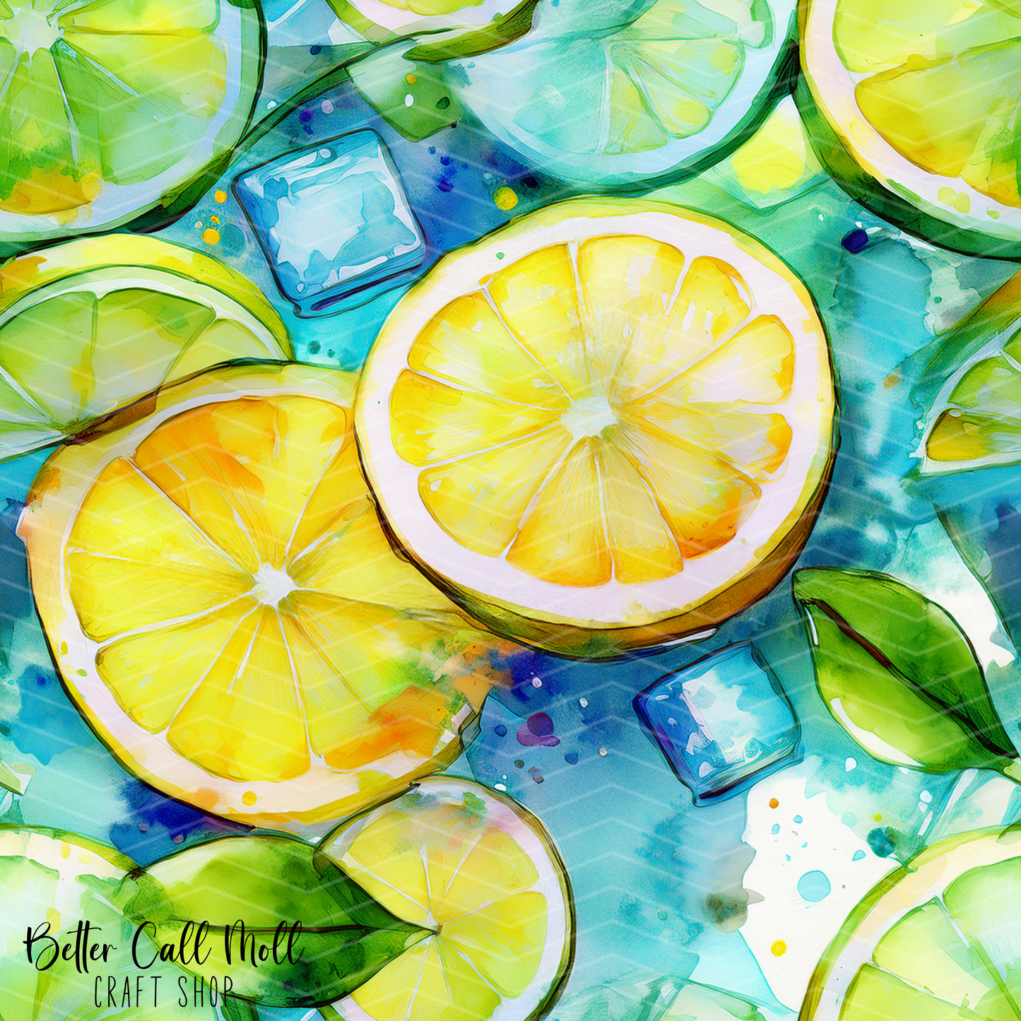 Refreshing Citrus 2 Digital Seamless Pattern