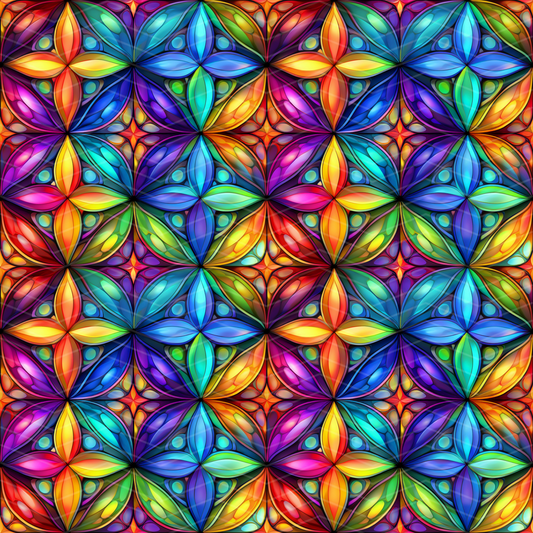 Stained Glass 2 Digital Seamless Pattern