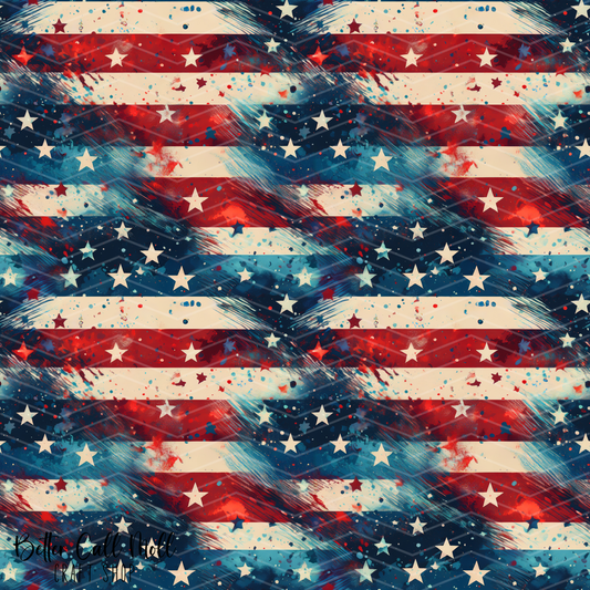 Stars and Stripes 1 Digital Seamless Pattern