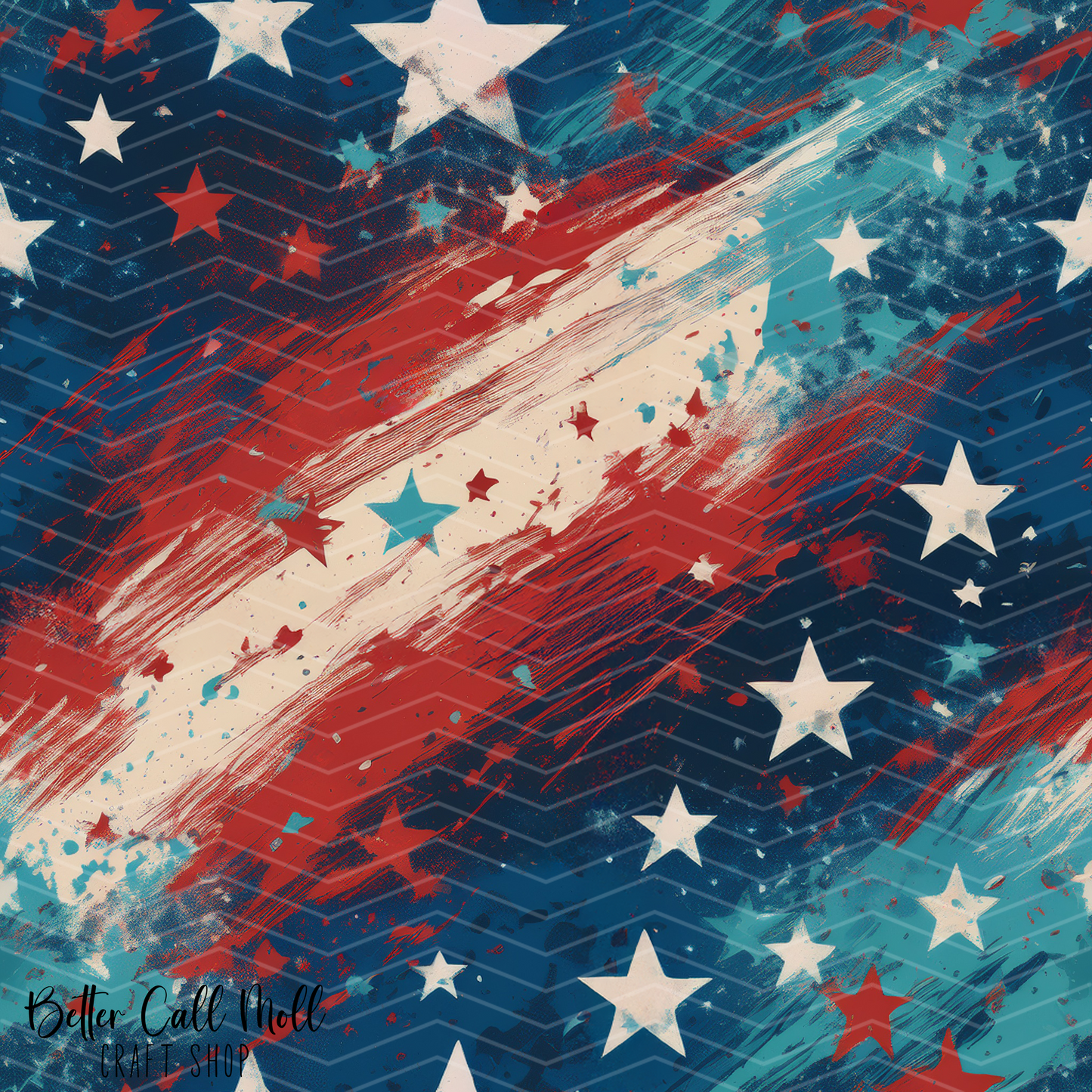 Stars and Stripes 2 Digital Seamless Pattern