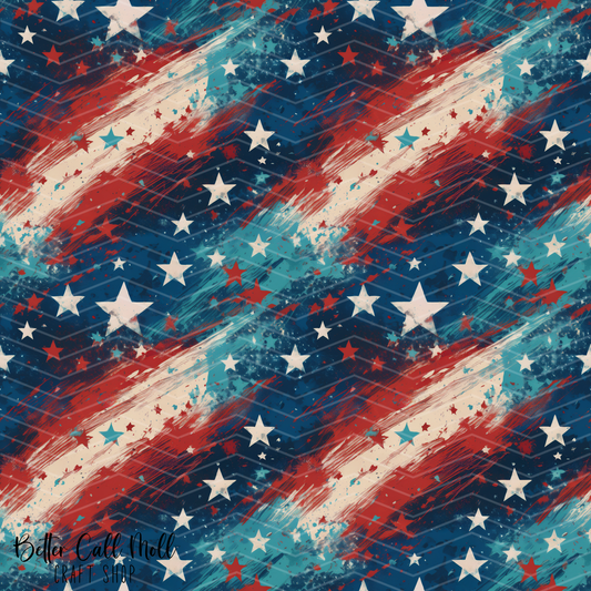 Stars and Stripes 2 Digital Seamless Pattern