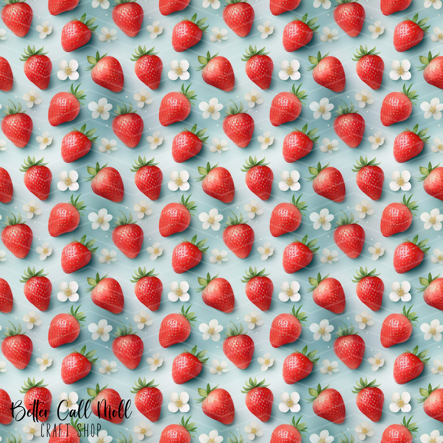 Strawberries 1 Digital Seamless Pattern