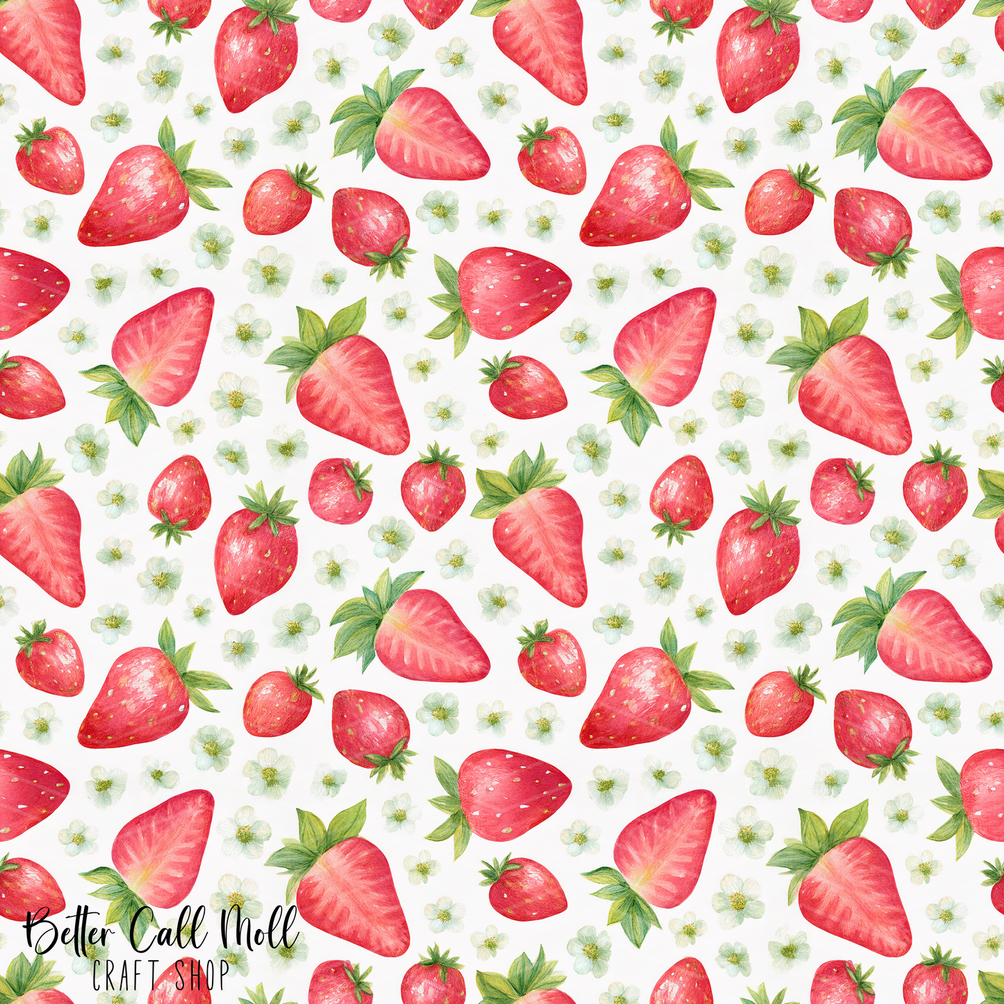 Strawberries 4 Digital Seamless Pattern