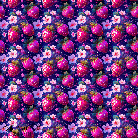 Strawberries 5 Digital Seamless Pattern