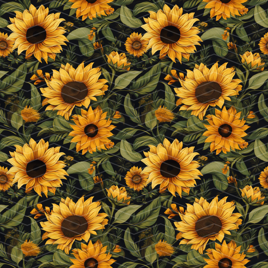Sunflowers 1 Digital Seamless Pattern