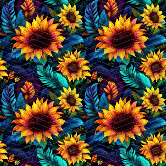 Sunflowers 2 Digital Seamless Pattern