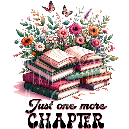 D005 - Just One More Chapter UV DTF Decal