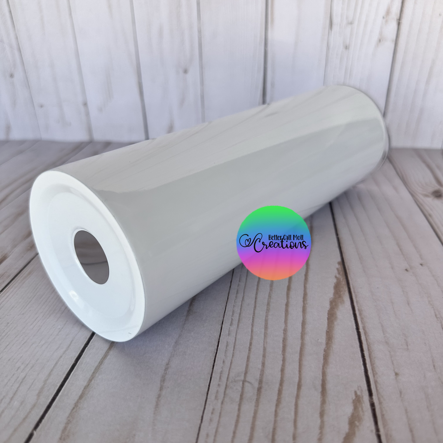 30oz Glossy FLAT EDGE Skinny Sublimation Tumbler