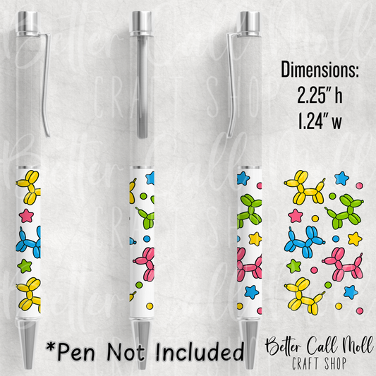 P05 - Balloon Animal UV DTF Pen Wrap