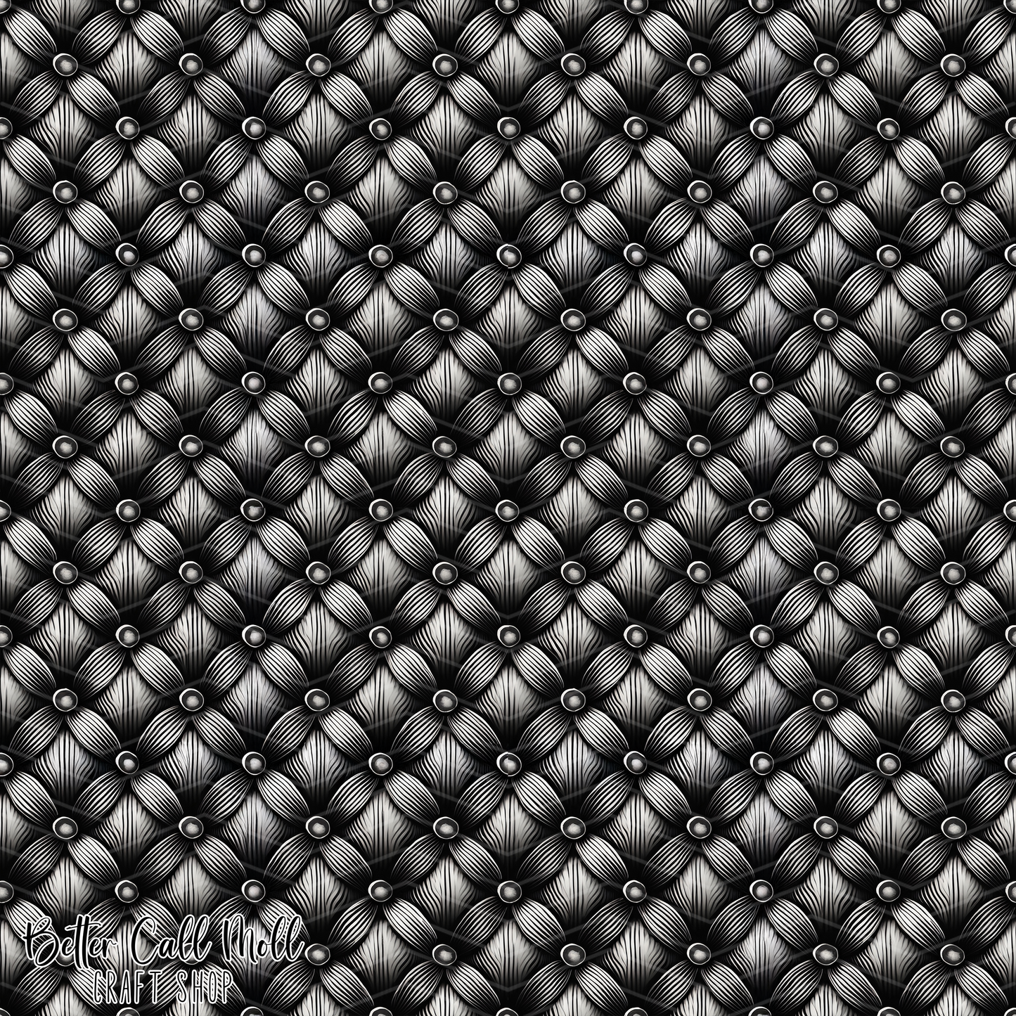 Shadow Petals Digital Seamless Pattern