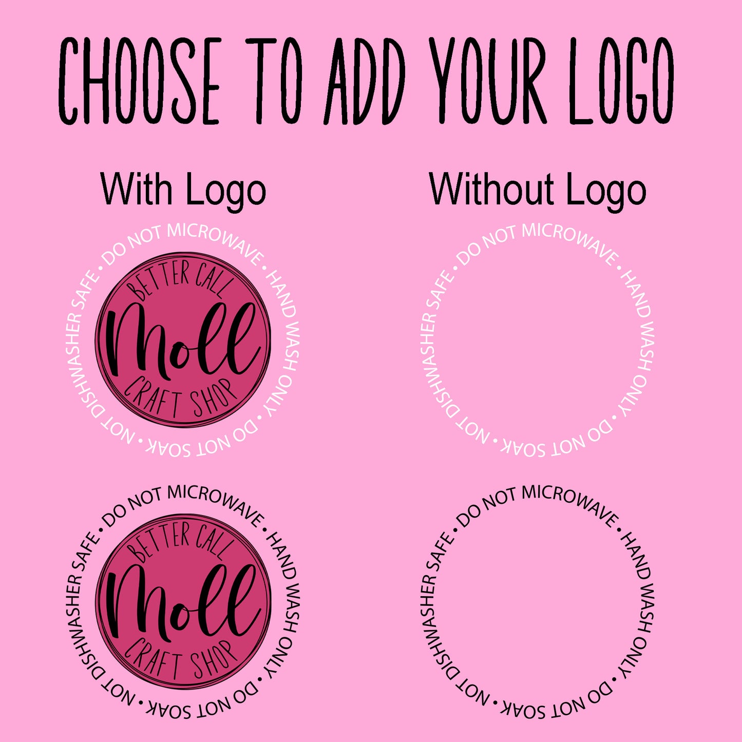 Tumbler Care Instructions UV DTF Decals