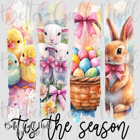 Tis the Season Easter UV DTF Decal