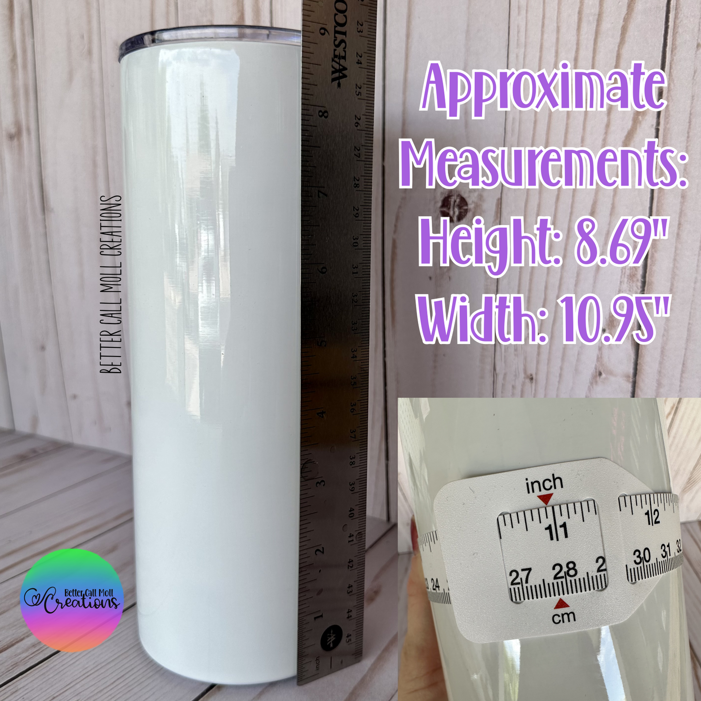 30oz Glossy Thick Sublimation Tumbler