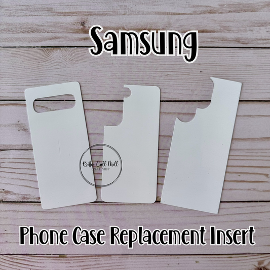 Replacement Sublimation Insert for Phone Case Compatible with Samsung (Case NOT Included)