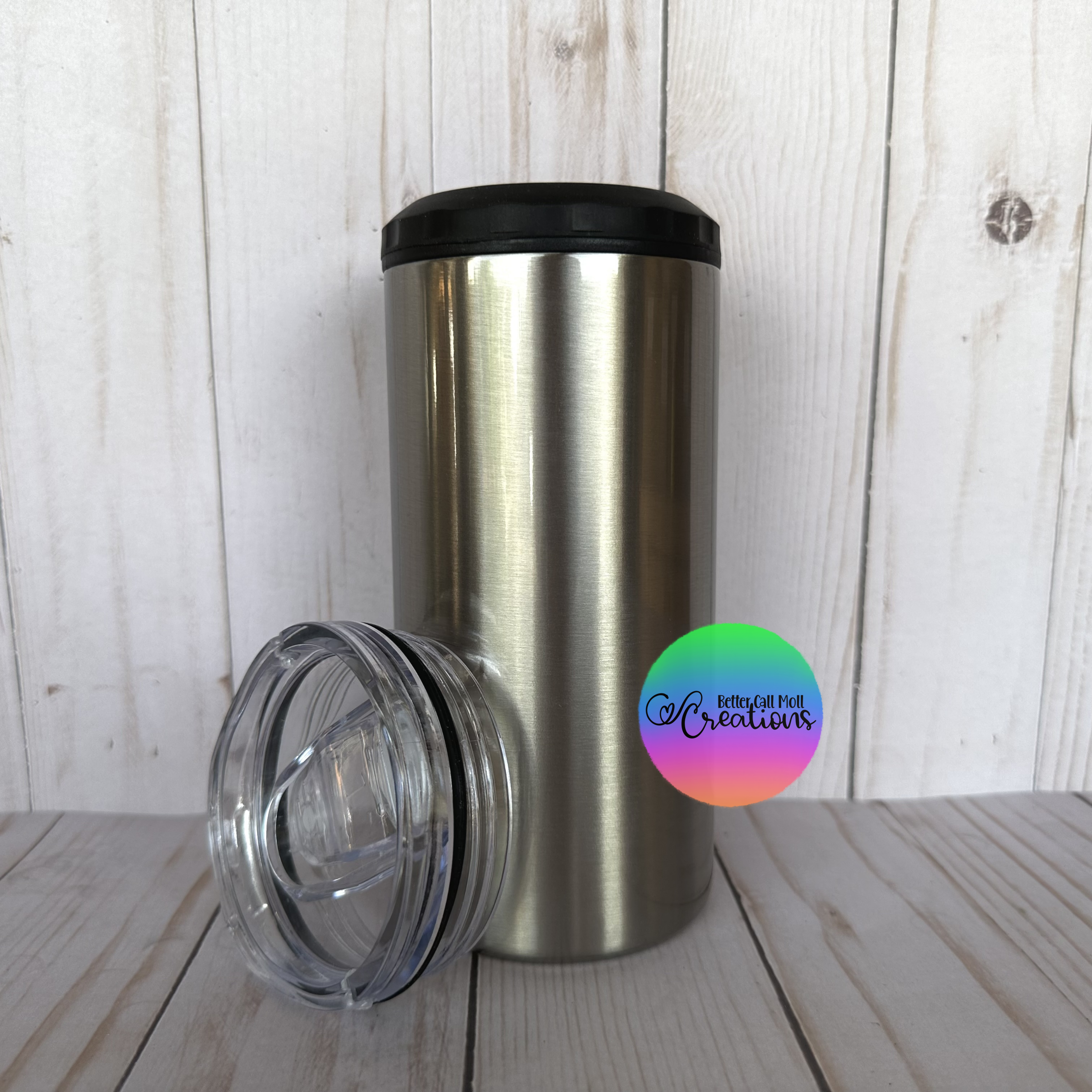 4-in-1 Glossy Can Cooler Sublimation Tumbler – Better Call Moll Craft Shop