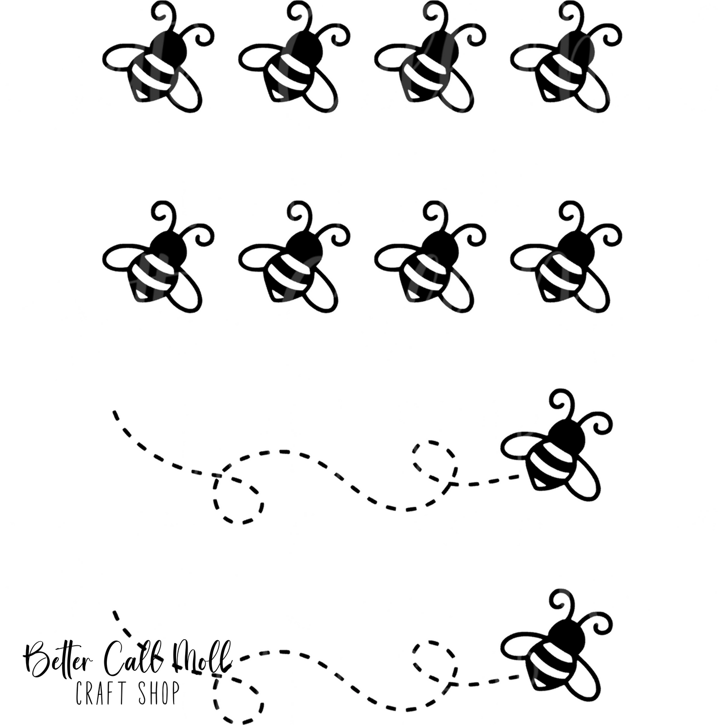 D113 - Honey Bee Element UV DTF Decal