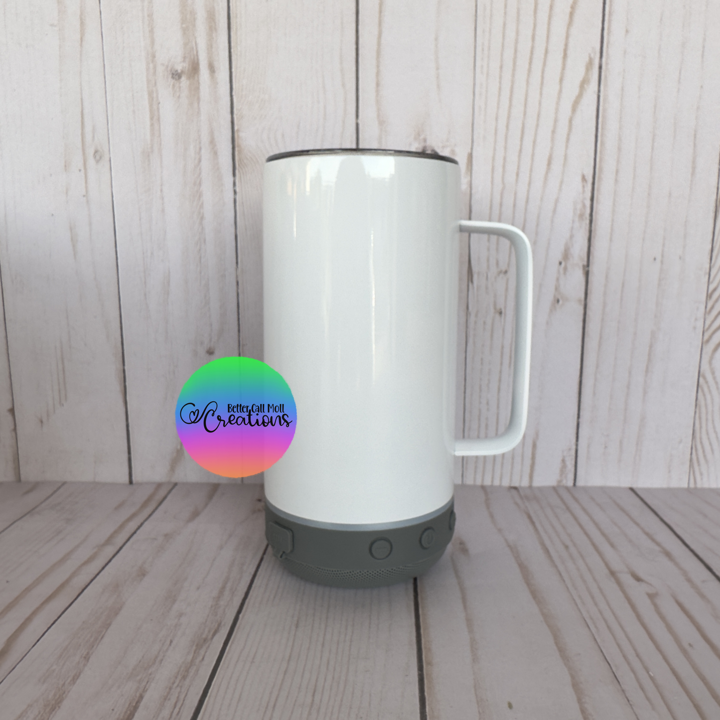 Bluetooth Speaker 14oz Sublimation Tumbler with Handle