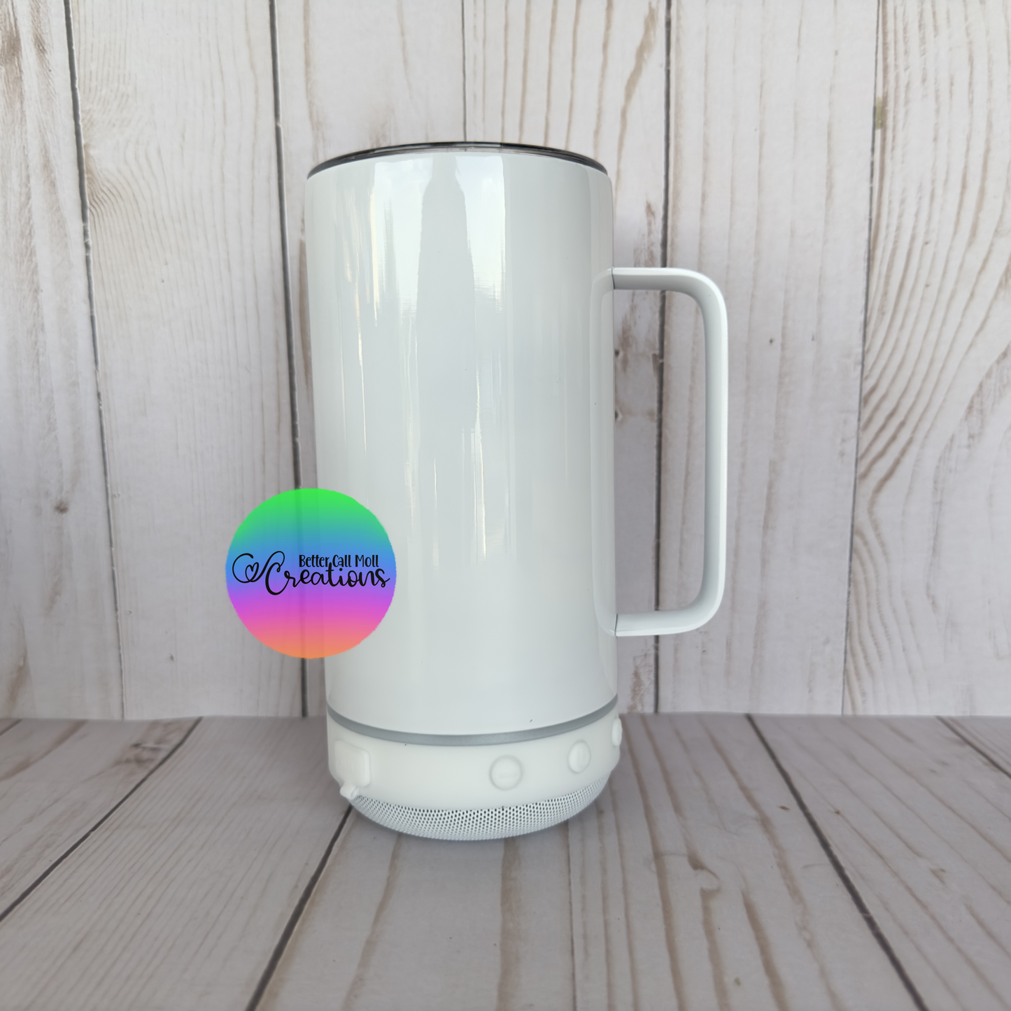 Bluetooth Speaker 14oz Sublimation Tumbler with Handle
