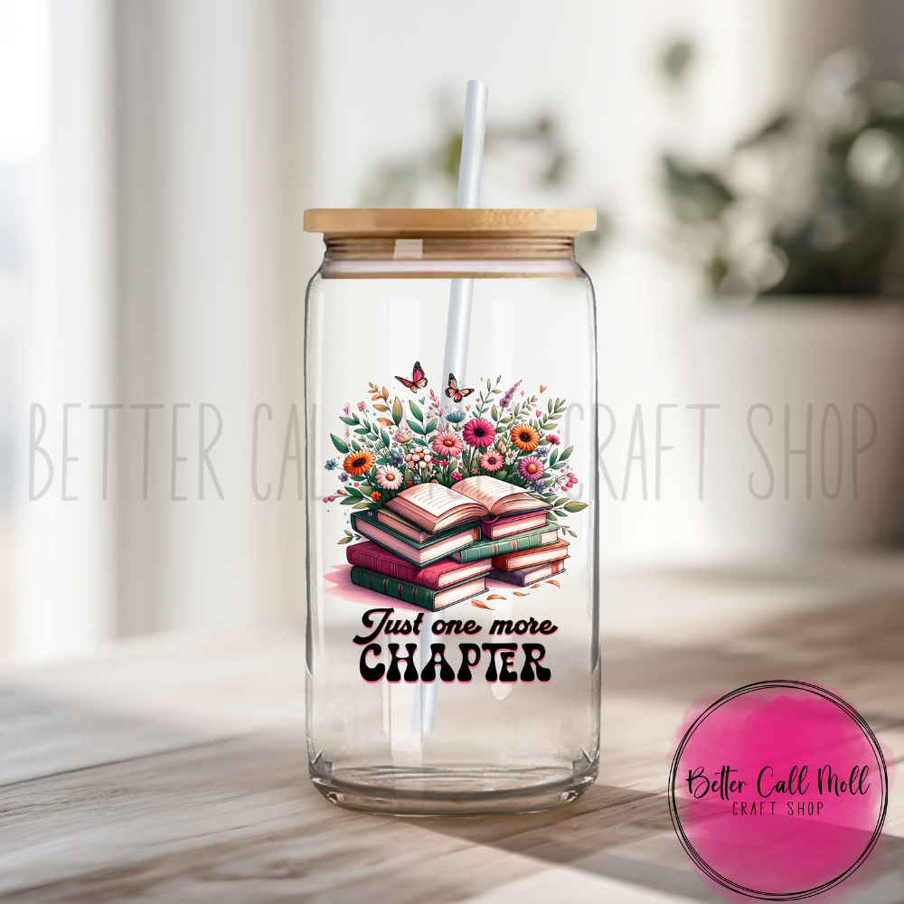 D005 - Just One More Chapter UV DTF Decal