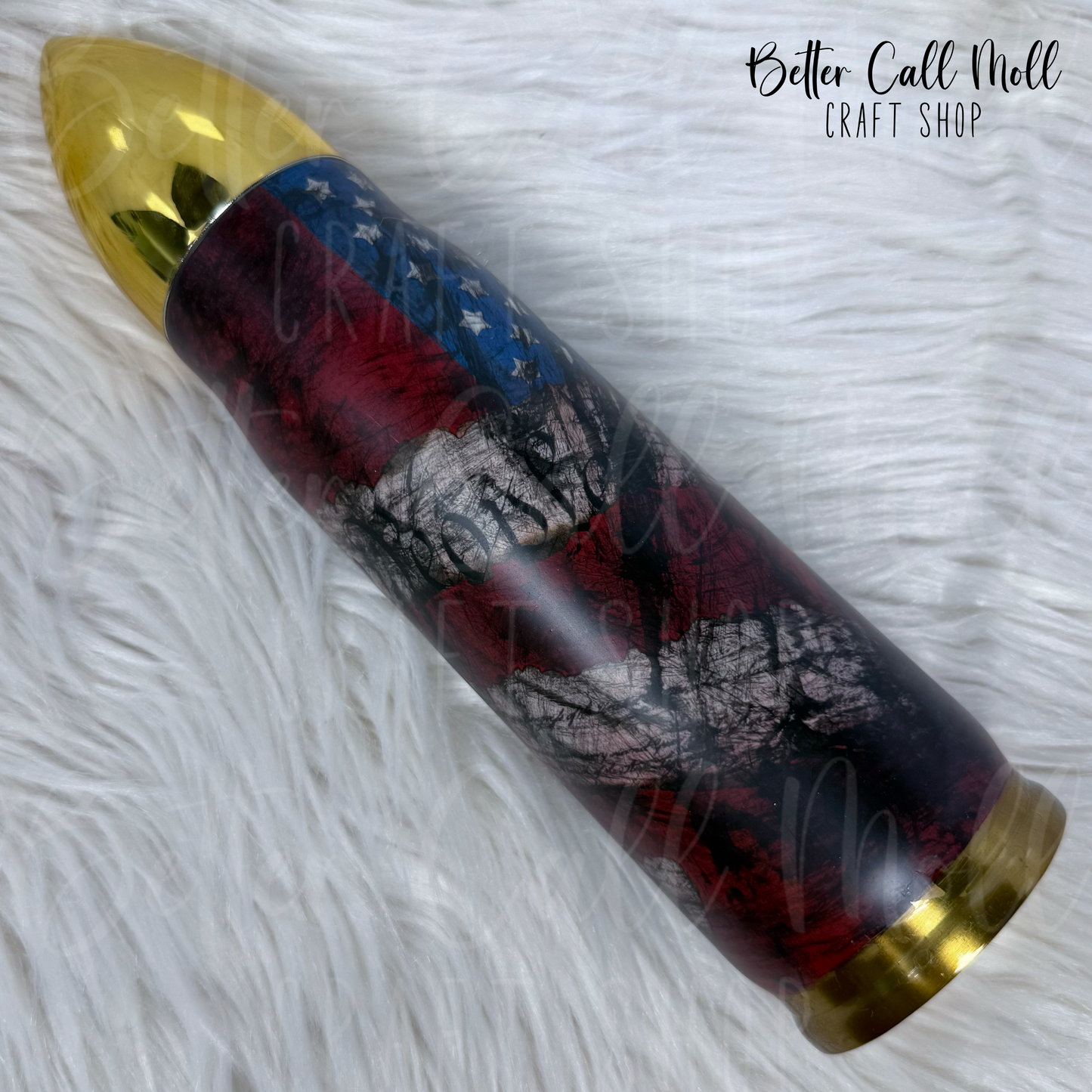 17oz Matte "We the People" Bullet Insulated Stainless Steel Coated Tumbler