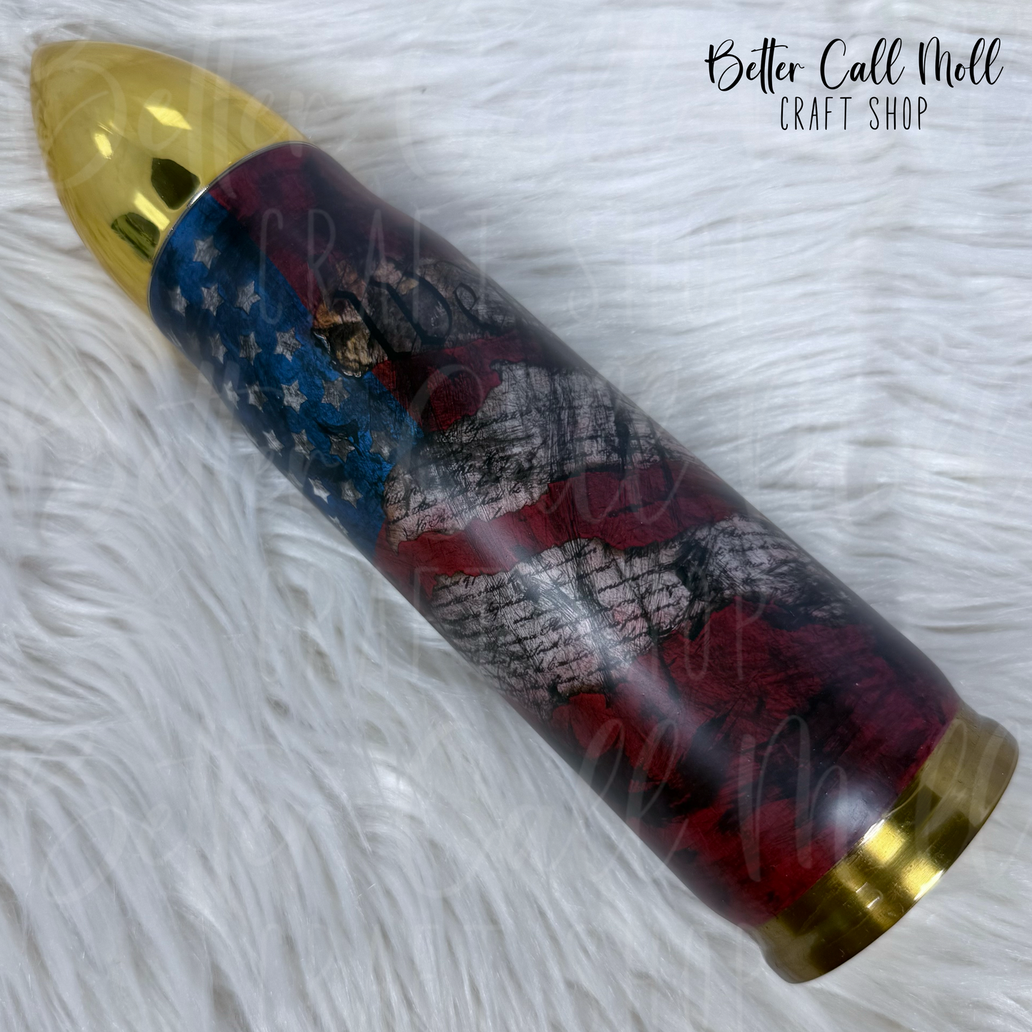 17oz Matte "We the People" Bullet Insulated Stainless Steel Coated Tumbler