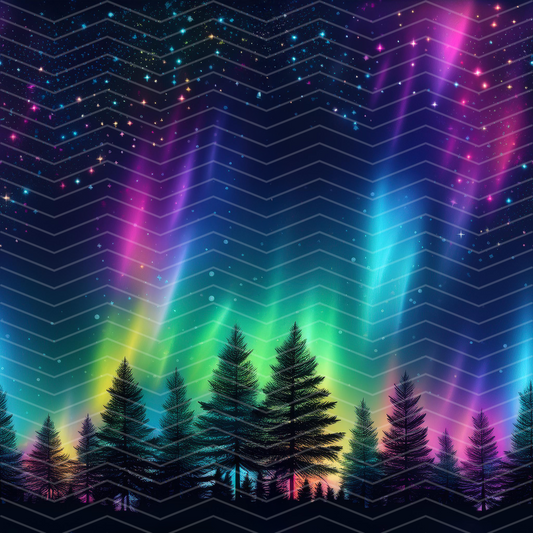 Northern Lights 1 Digital Seamless Pattern
