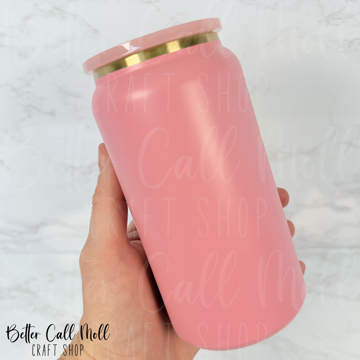 16oz Gold Plated Powder Coated STAINLESS STEEL Tumbler