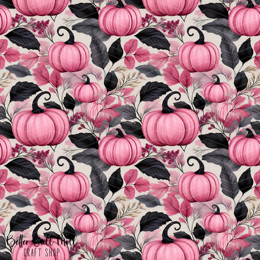 Pink Fall Vibes 2 Digital Seamless Pattern