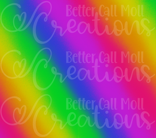Rainbow Ombre Seamless Digital Tumbler Wrap - Seamless