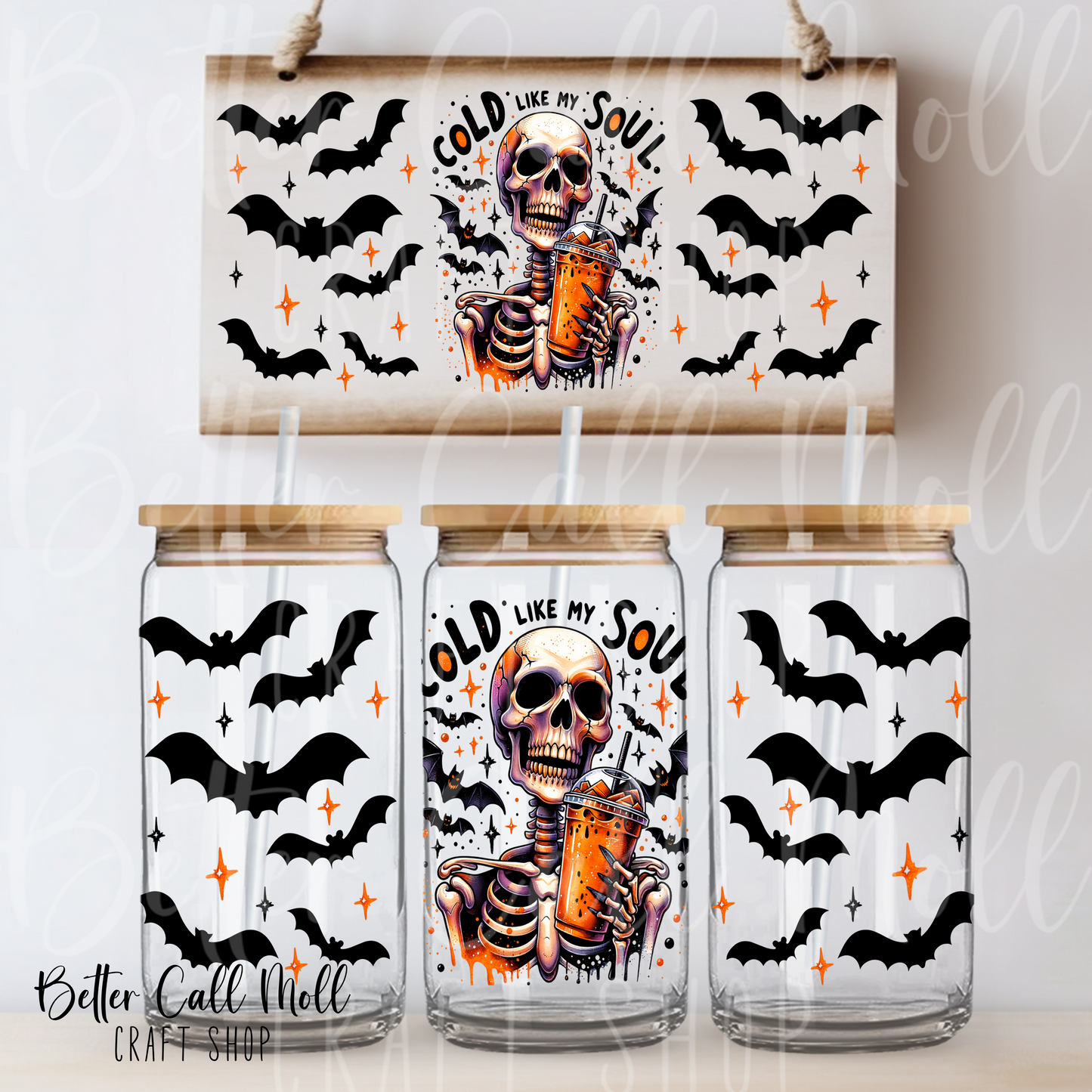 W177 - Cold Like My Soul UV DTF 16oz Tumbler Wrap