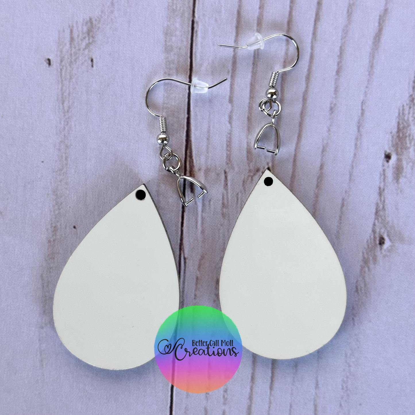 1.75" Teardrop Earring Sublimation Blanks