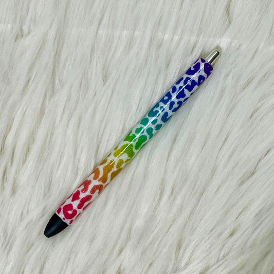 10 Rainbow Leopard Print Digital Pen Wraps