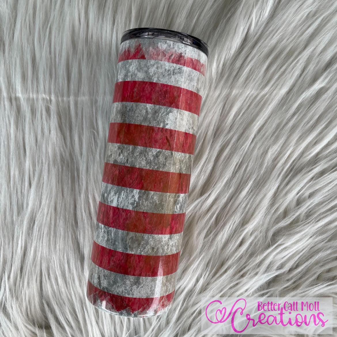 Distressed American Flag Digital Tumbler Wrap - Seamless