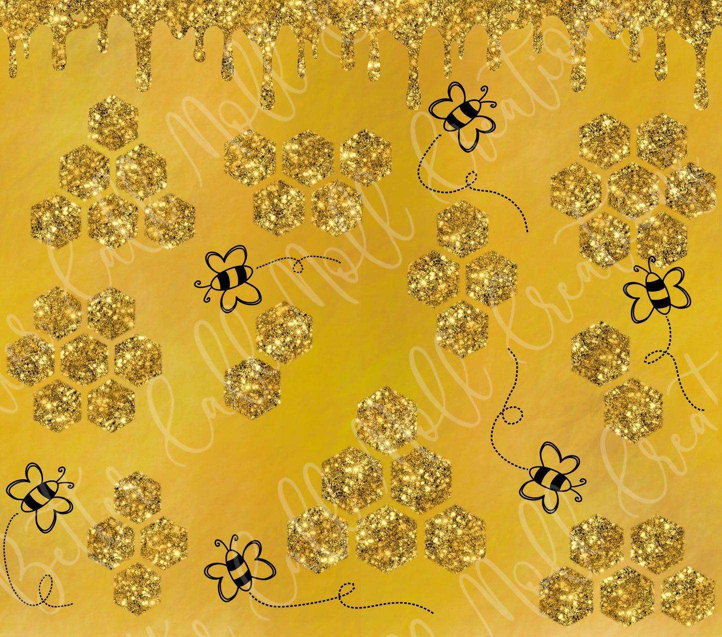 Honeycomb Digital Tumbler Wrap - Seamless