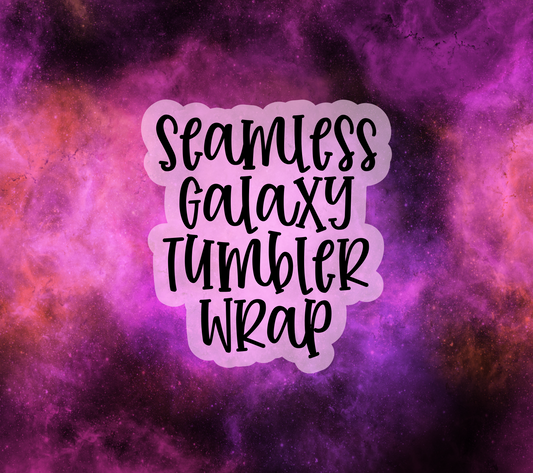 Galaxy Digital Tumbler Wrap - Seamless