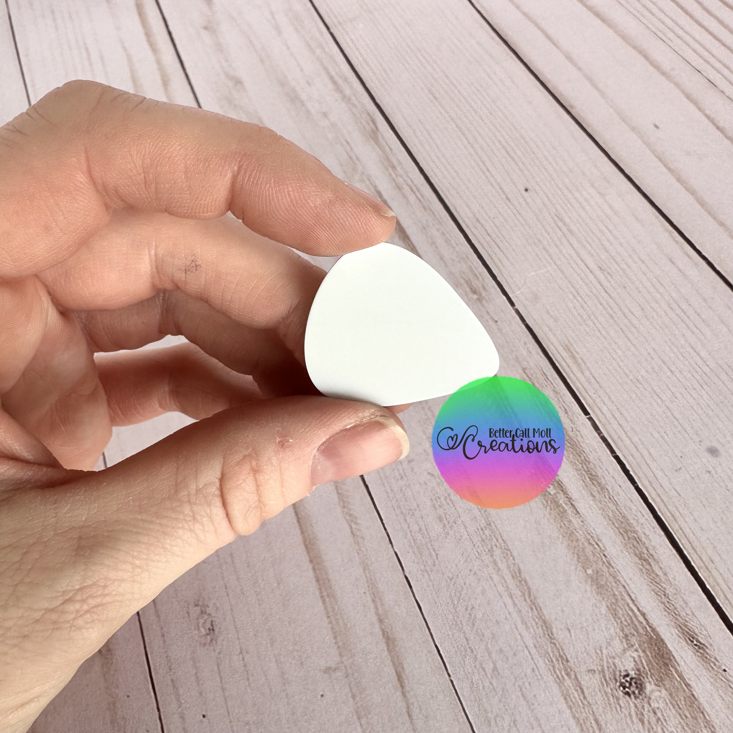 Guitar Pick Double-Sided Metal Sublimation Blank