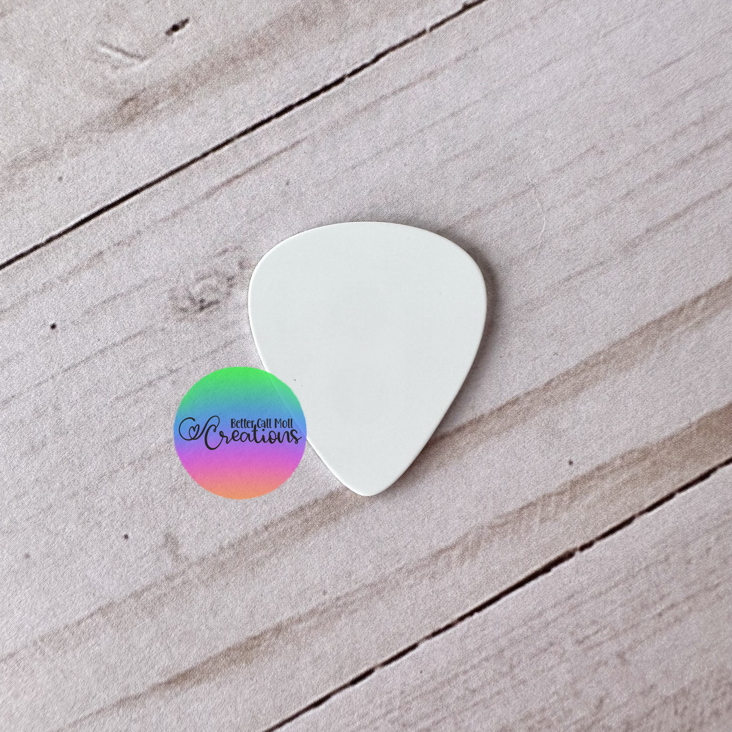 Guitar Pick Double-Sided Metal Sublimation Blank