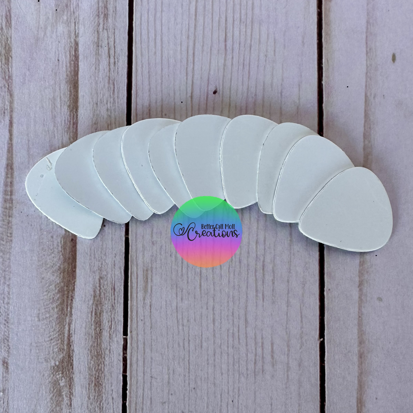 Guitar Pick Double-Sided Metal Sublimation Blank