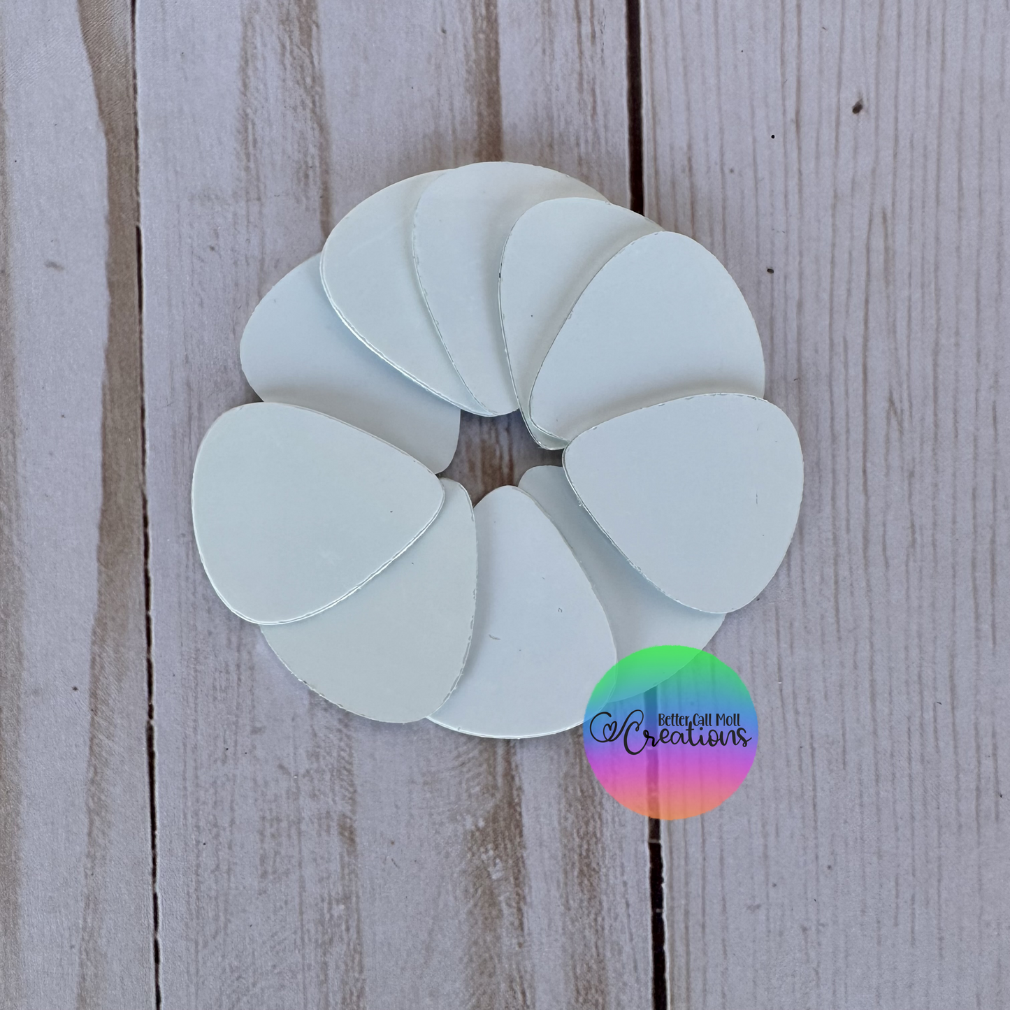 Guitar Pick Double-Sided Metal Sublimation Blank