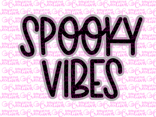 Spooky Vibes SVG with Offset