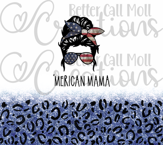 'MERICAN MAMA Leopard Print Digital Tumbler Wrap - Seamless