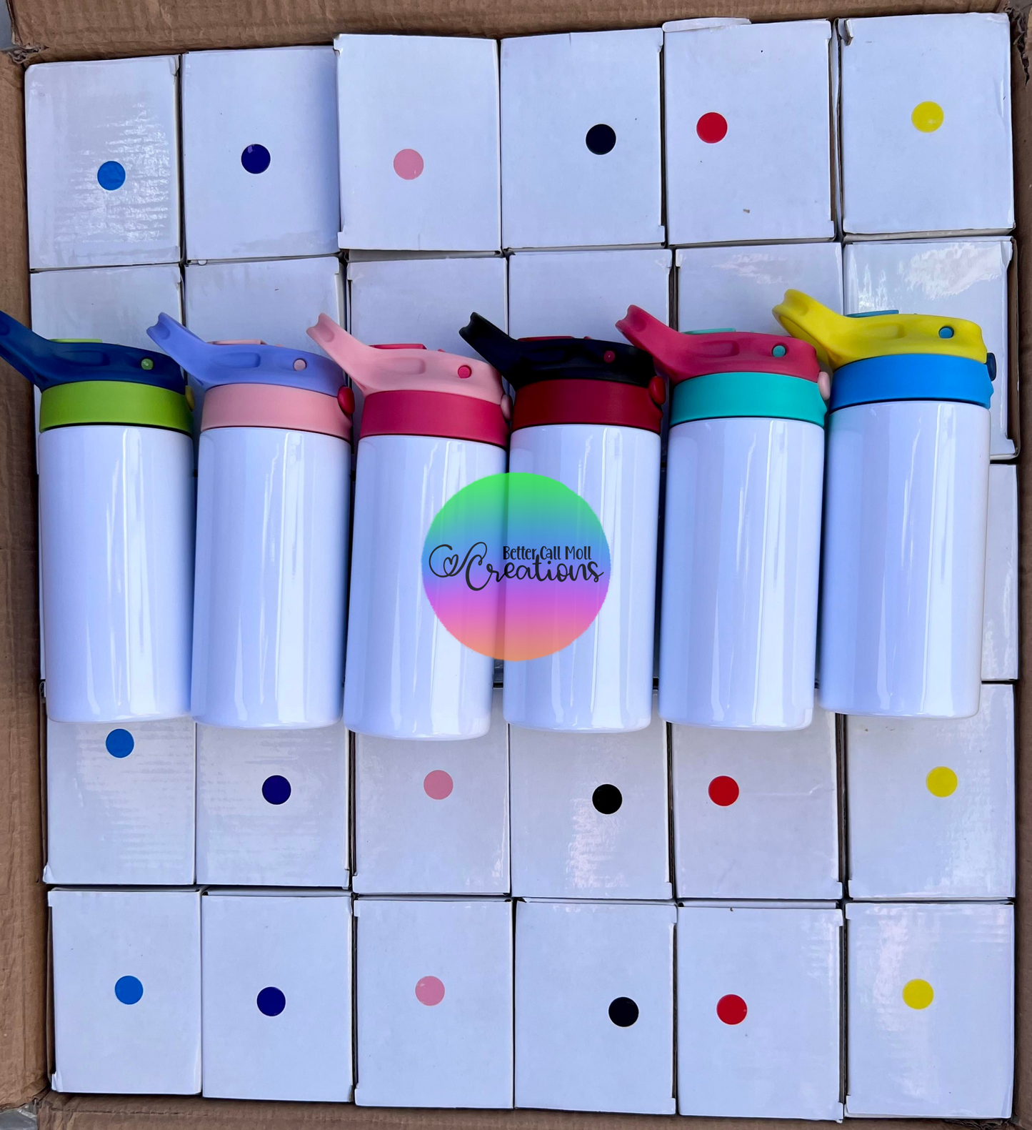 12oz Flip Top Glossy Sublimation Tumbler
