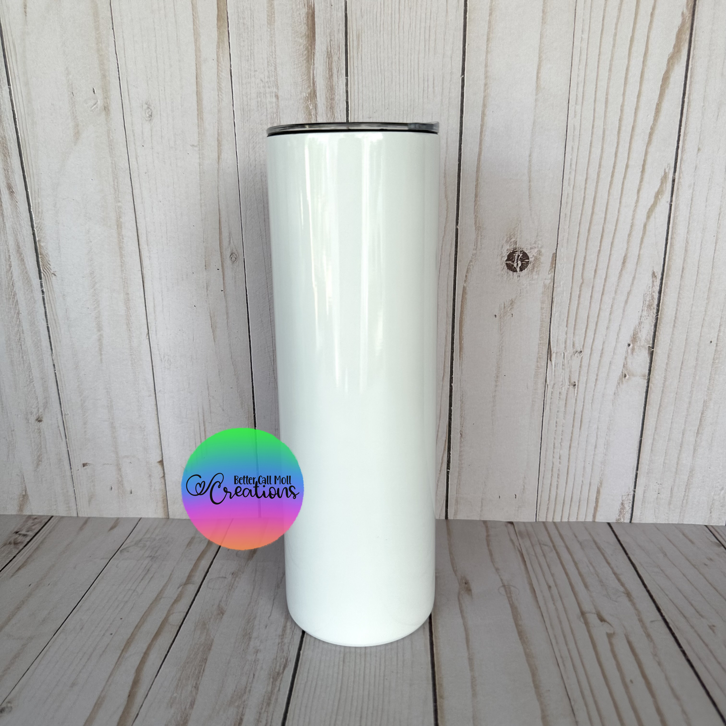 30oz Glossy Duo Lid Sport Sublimation Tumbler