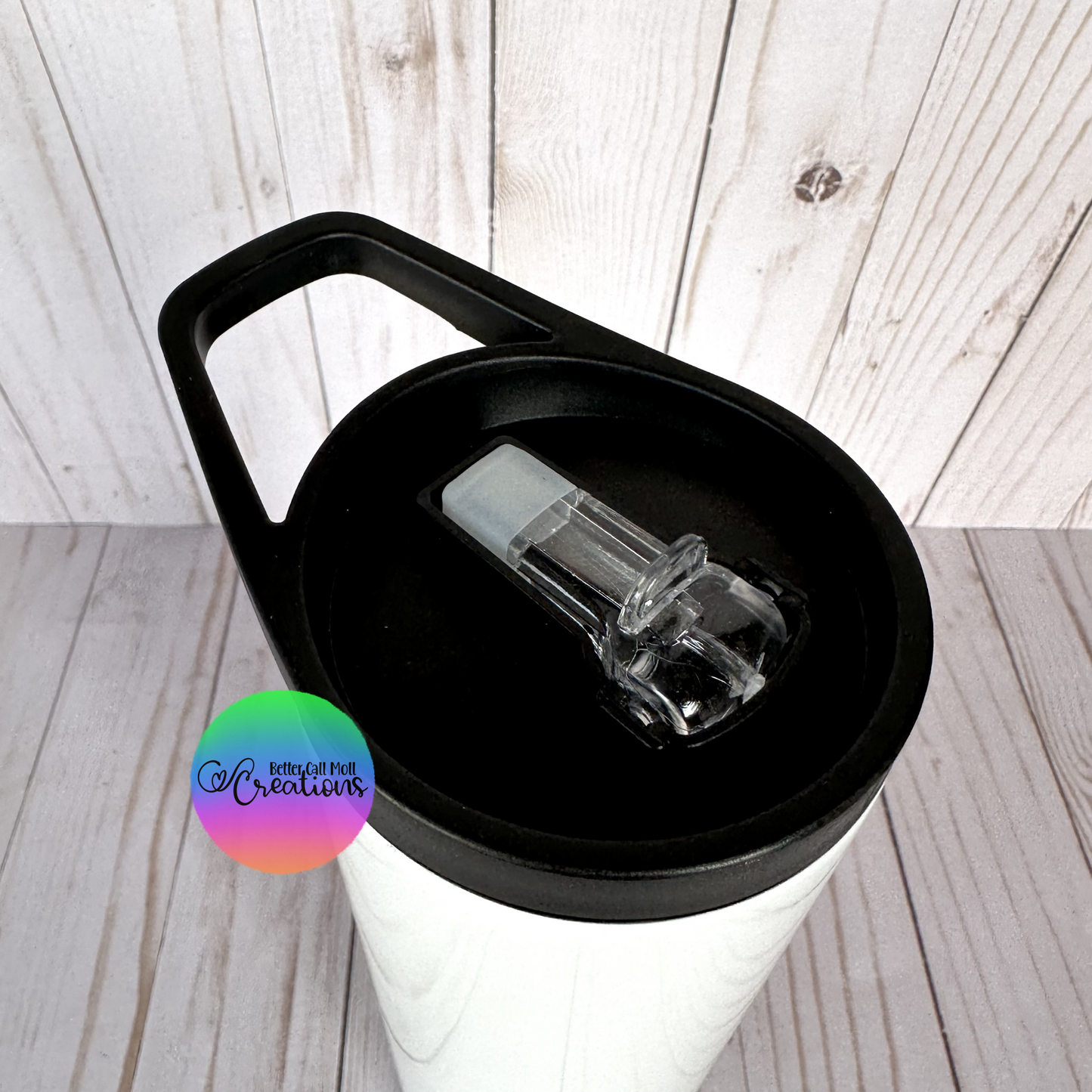 30oz Glossy Duo Lid Sport Sublimation Tumbler