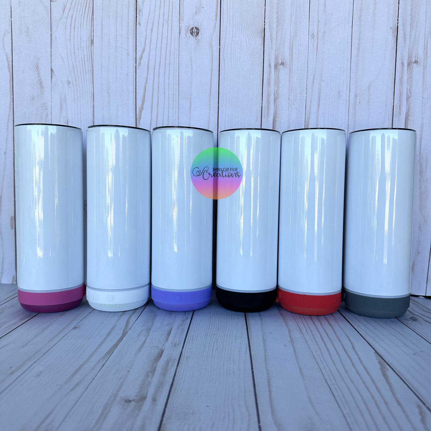Bluetooth Speaker 20oz Glossy Sublimation Tumbler