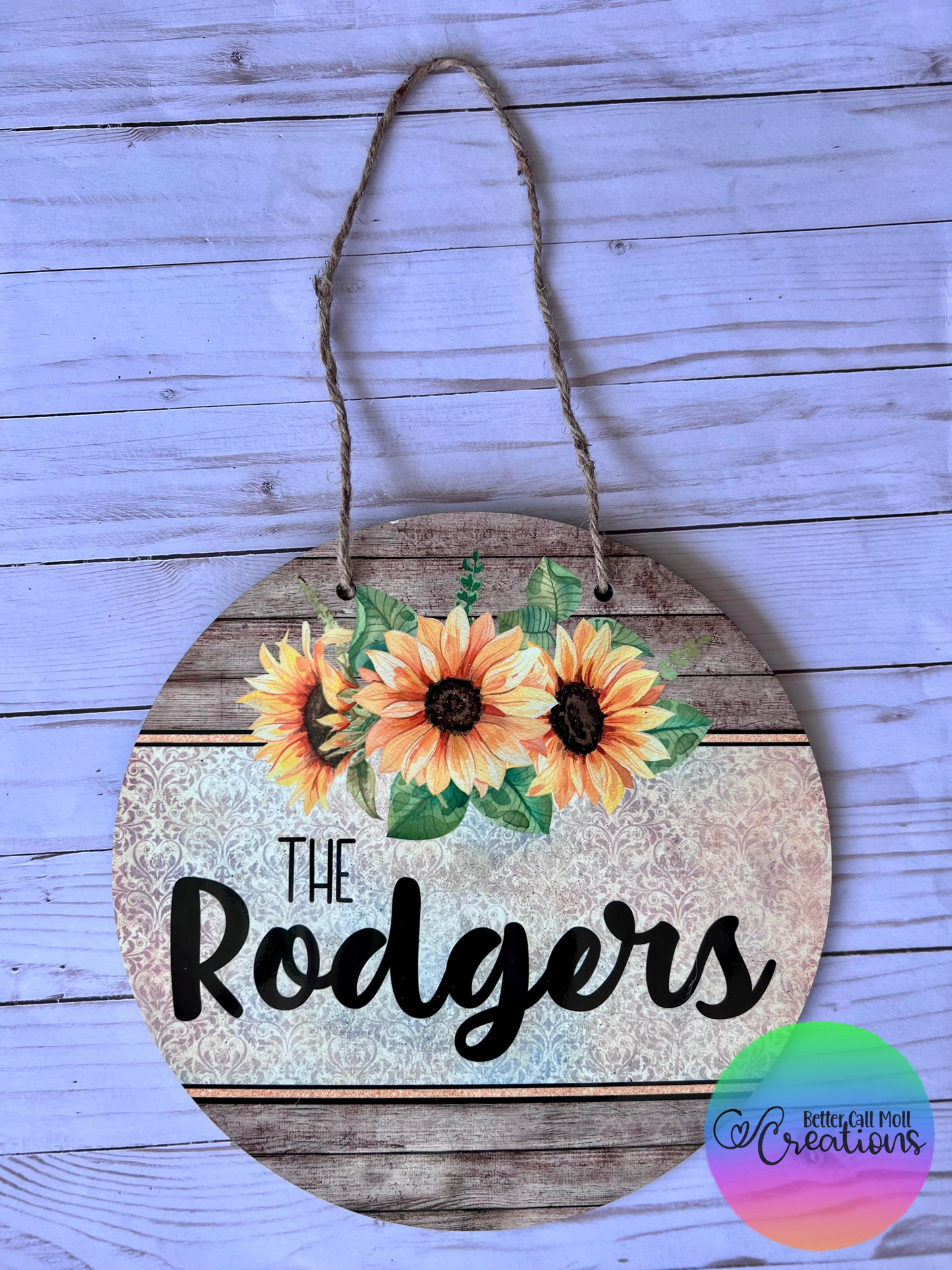 11.8" Door Sign Glossy MDF Sublimation Blank