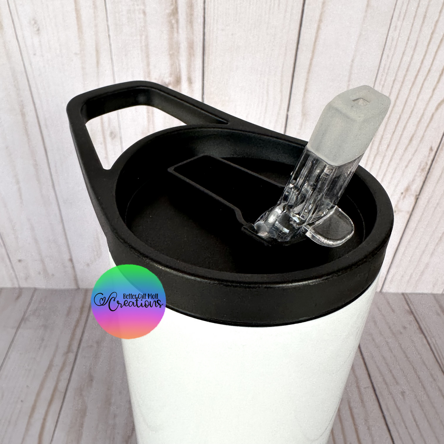 30oz Glossy Duo Lid Sport Sublimation Tumbler