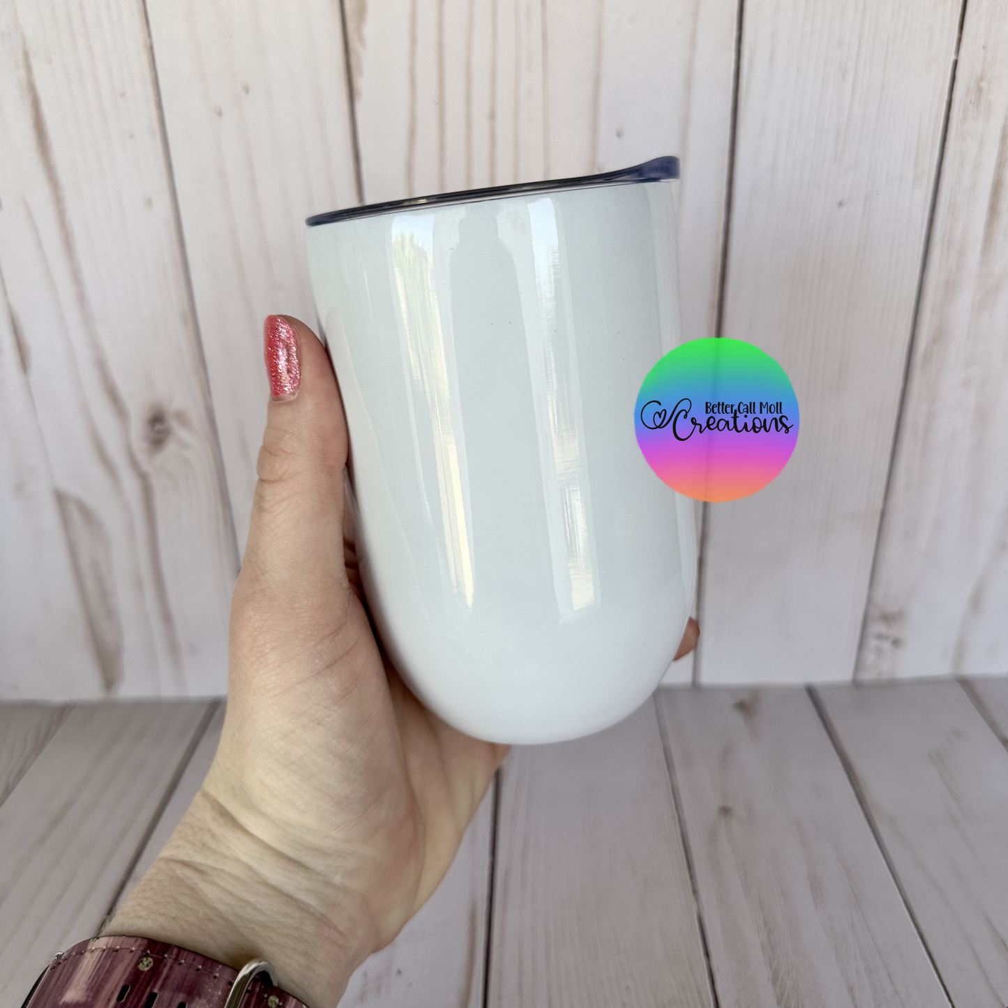 12oz Glossy Wine Sublimation Tumbler