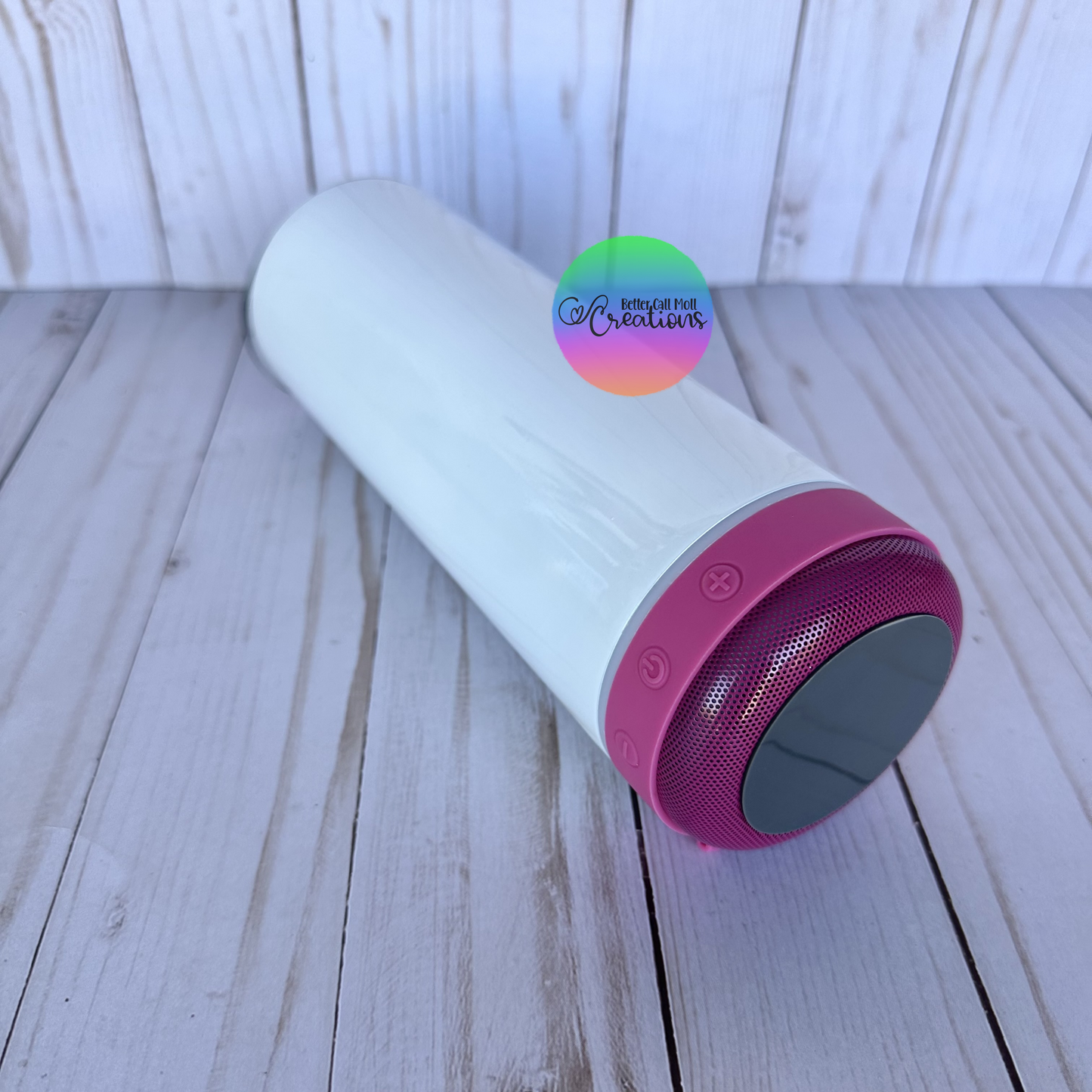 Bluetooth Speaker 20oz Glossy Sublimation Tumbler