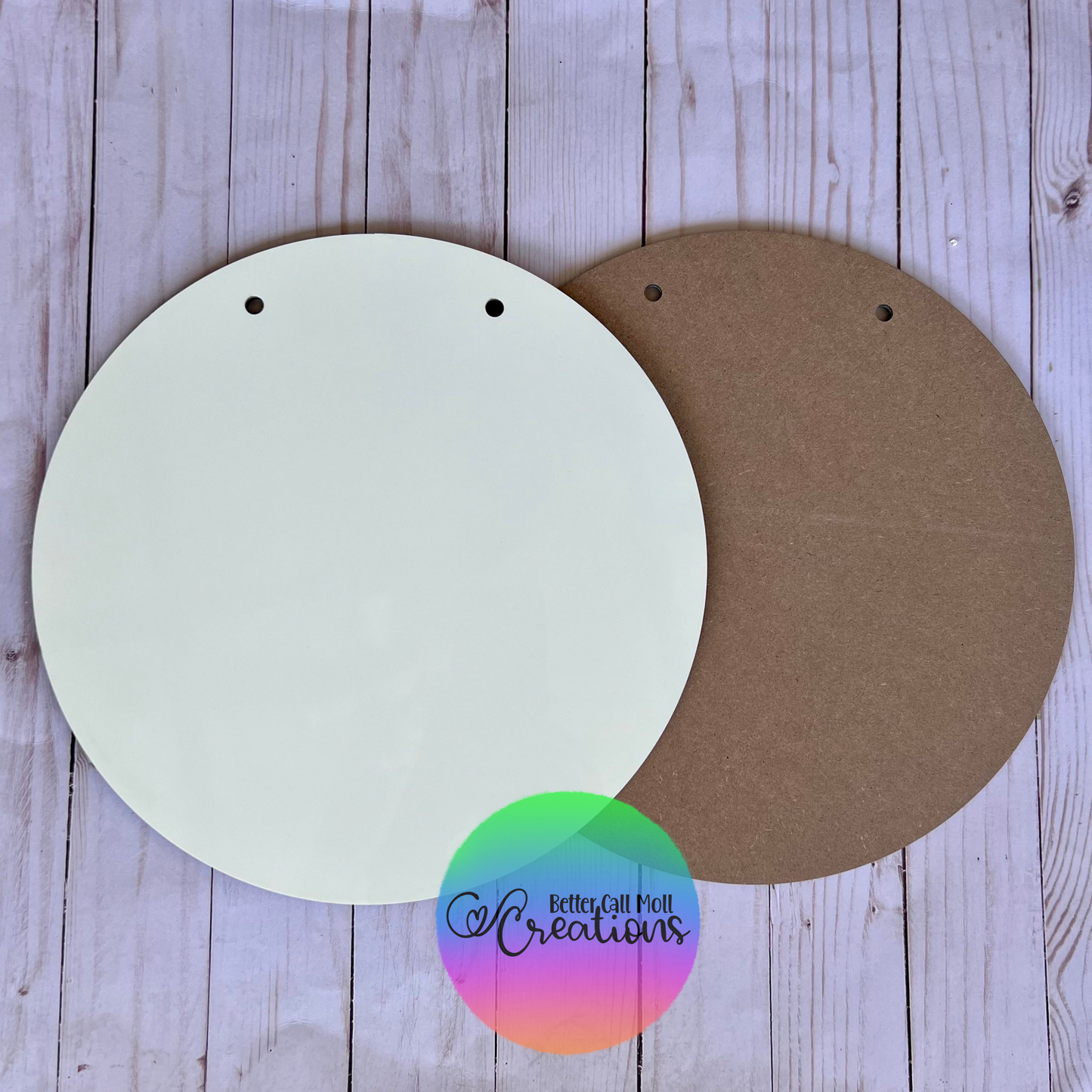 11.8" Door Sign Glossy MDF Sublimation Blank